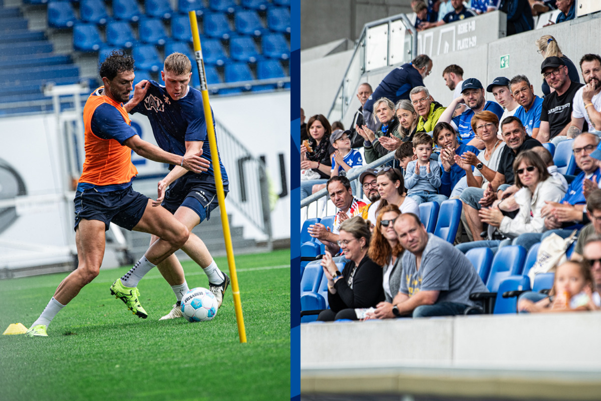 Vor 1000 Fans: Lilien zurück im Training